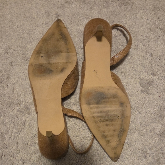 Women's Tan Slingback Shoes - Picture 3 of 3
